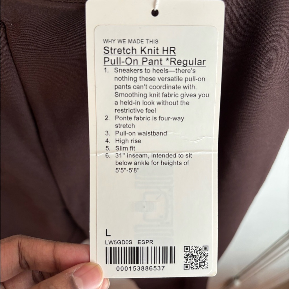Lululemon brown flared pants with split hem - Picture 9 of 9